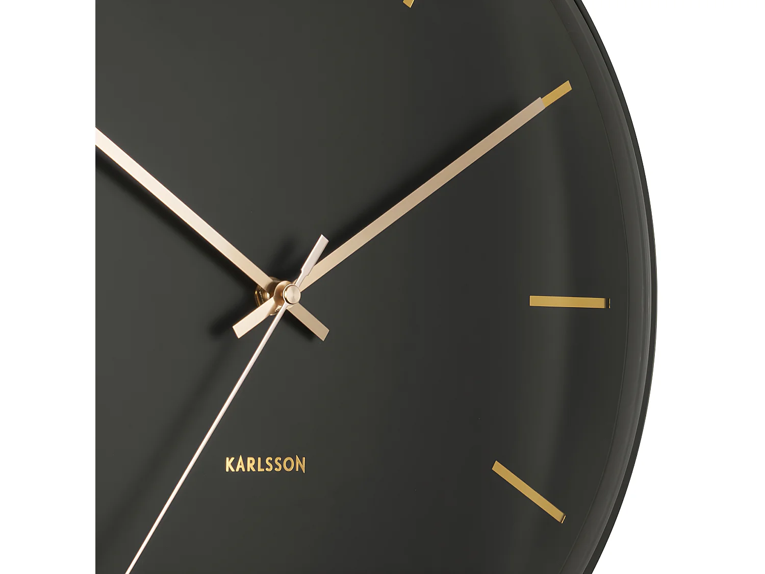 Wanduhr Globus - Schwarz - Ø40cm