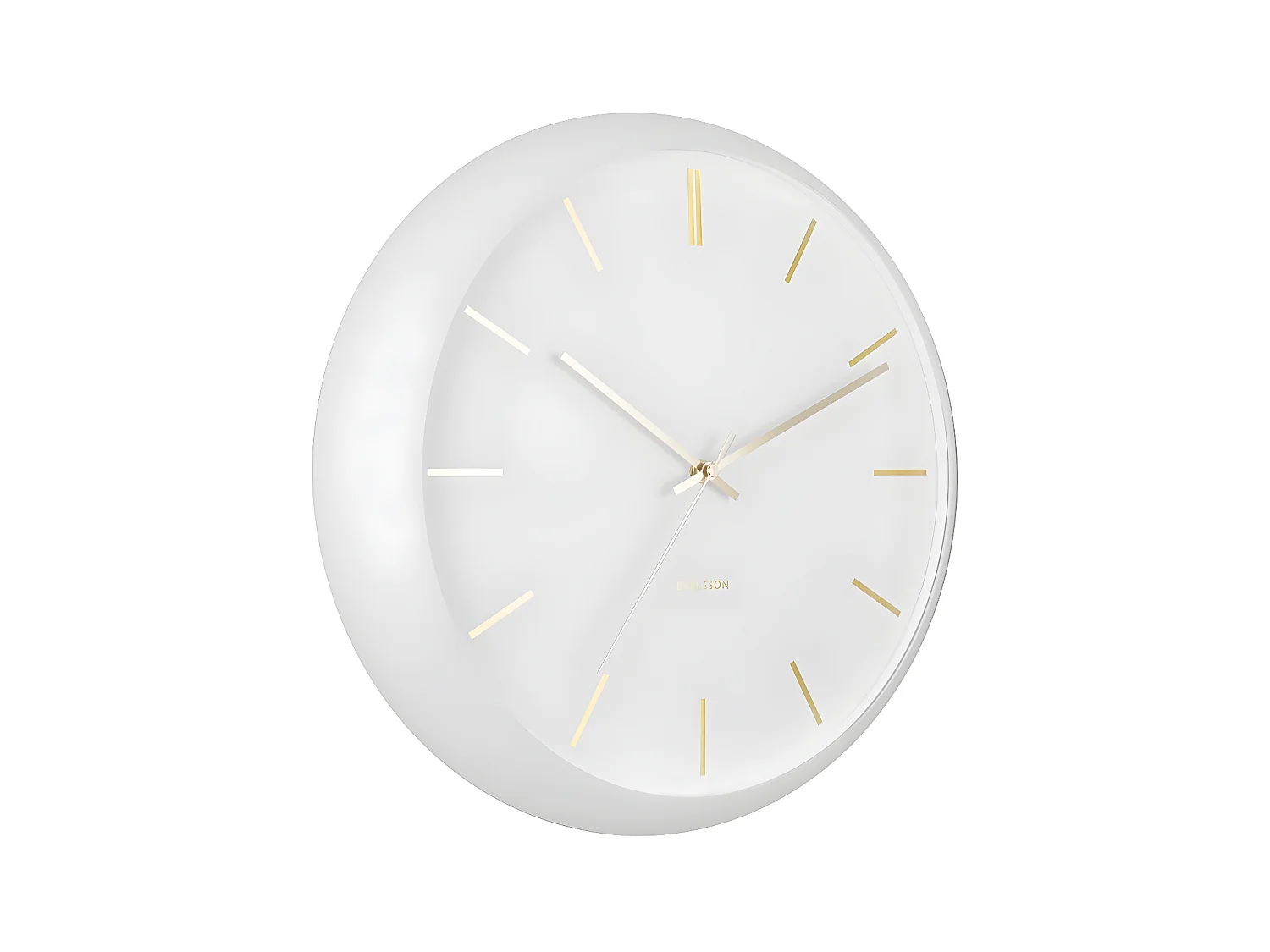 Wandklok Globe - Wit- Ø40cm