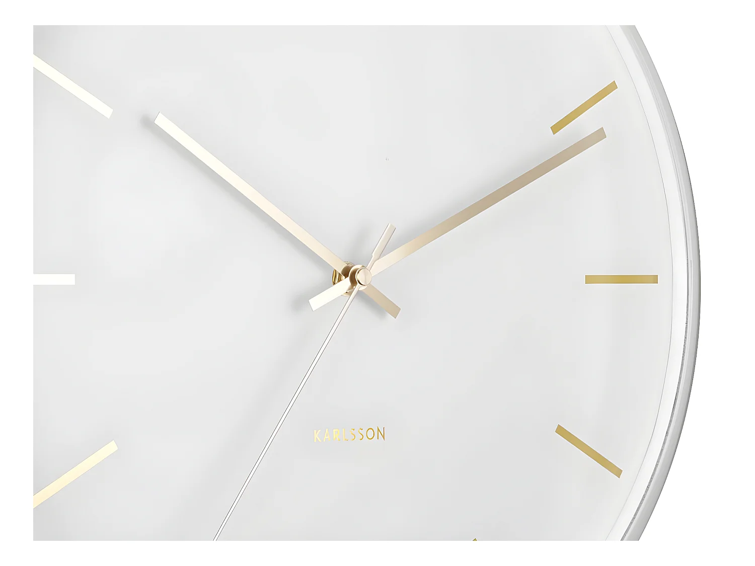 Wandklok Globe - Wit- Ø40cm