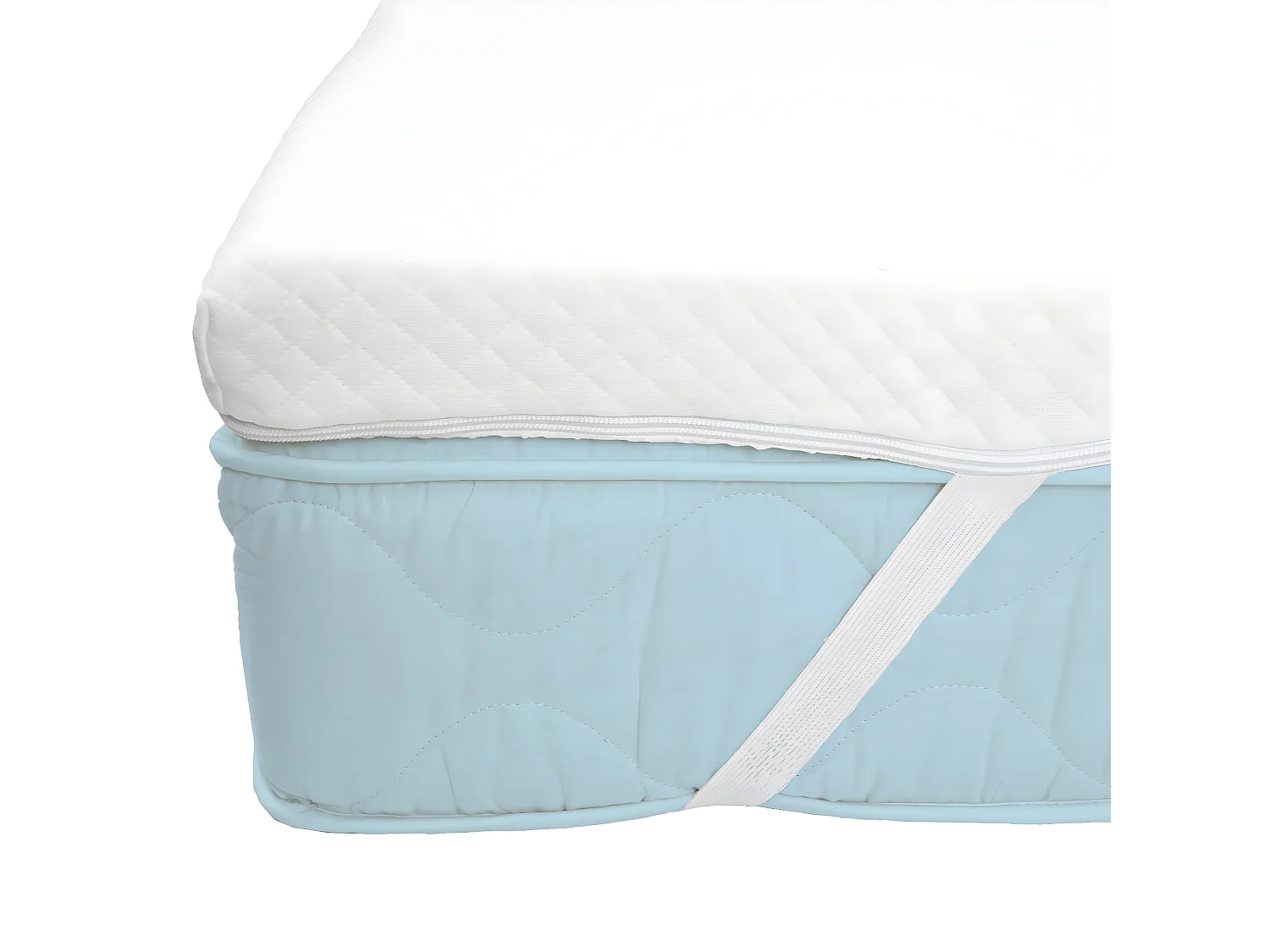 Memoryfoam-Matratzentopper MCW-E63, 90x200cm Viscoschaum