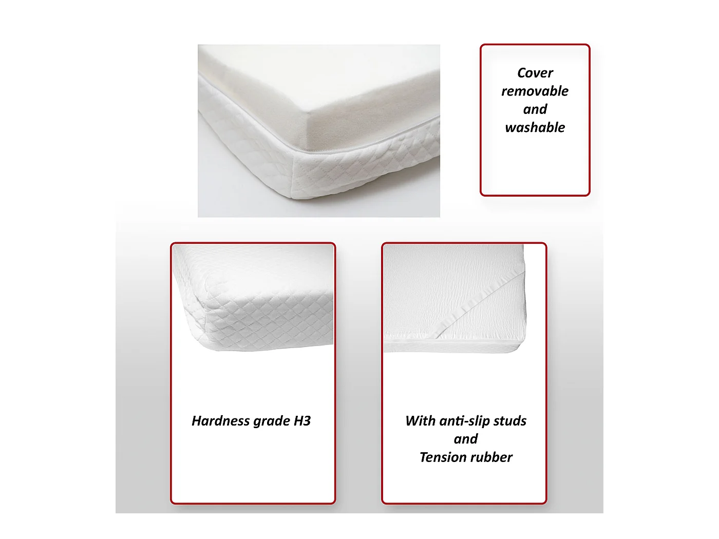 Sobrecolchón de espuma con memoria MCW-E63,  140x200cm visco espuma