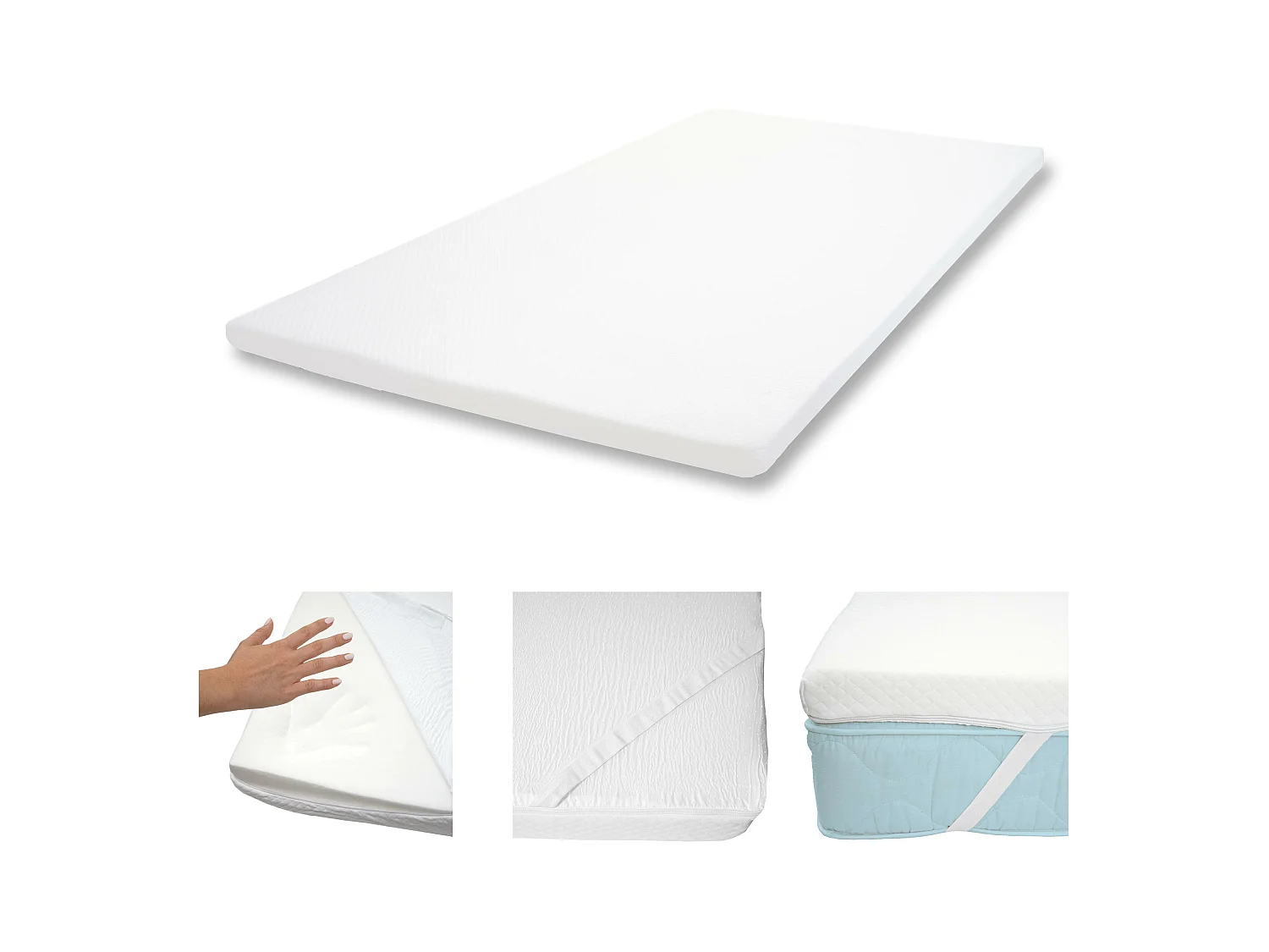 Sobrecolchón de espuma con memoria MCW-E63,  140x200cm visco espuma