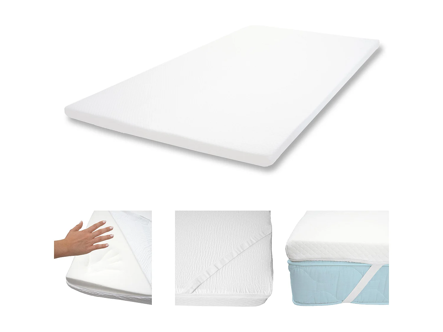 Colchão de espuma viscoelástica MCW-E63,  140 x 200 cm Espuma viscoelástica