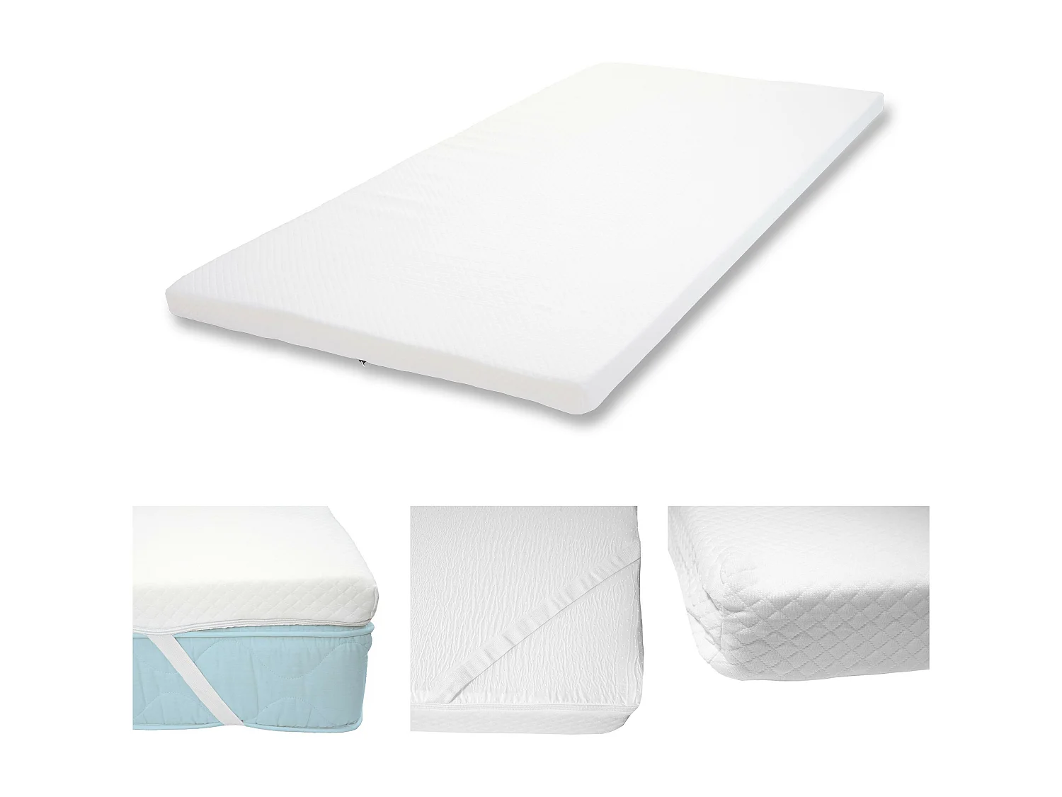 Kaltschaum-Matratzentopper MCW-E63, 90x200cm