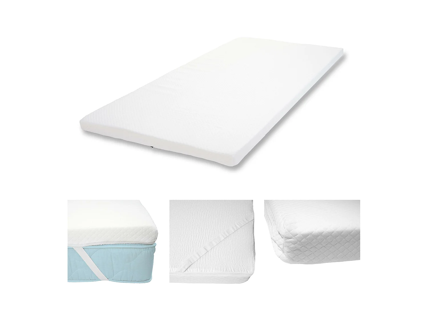 Koudschuim matrasbeschermer MCW-E63,  90x200cm