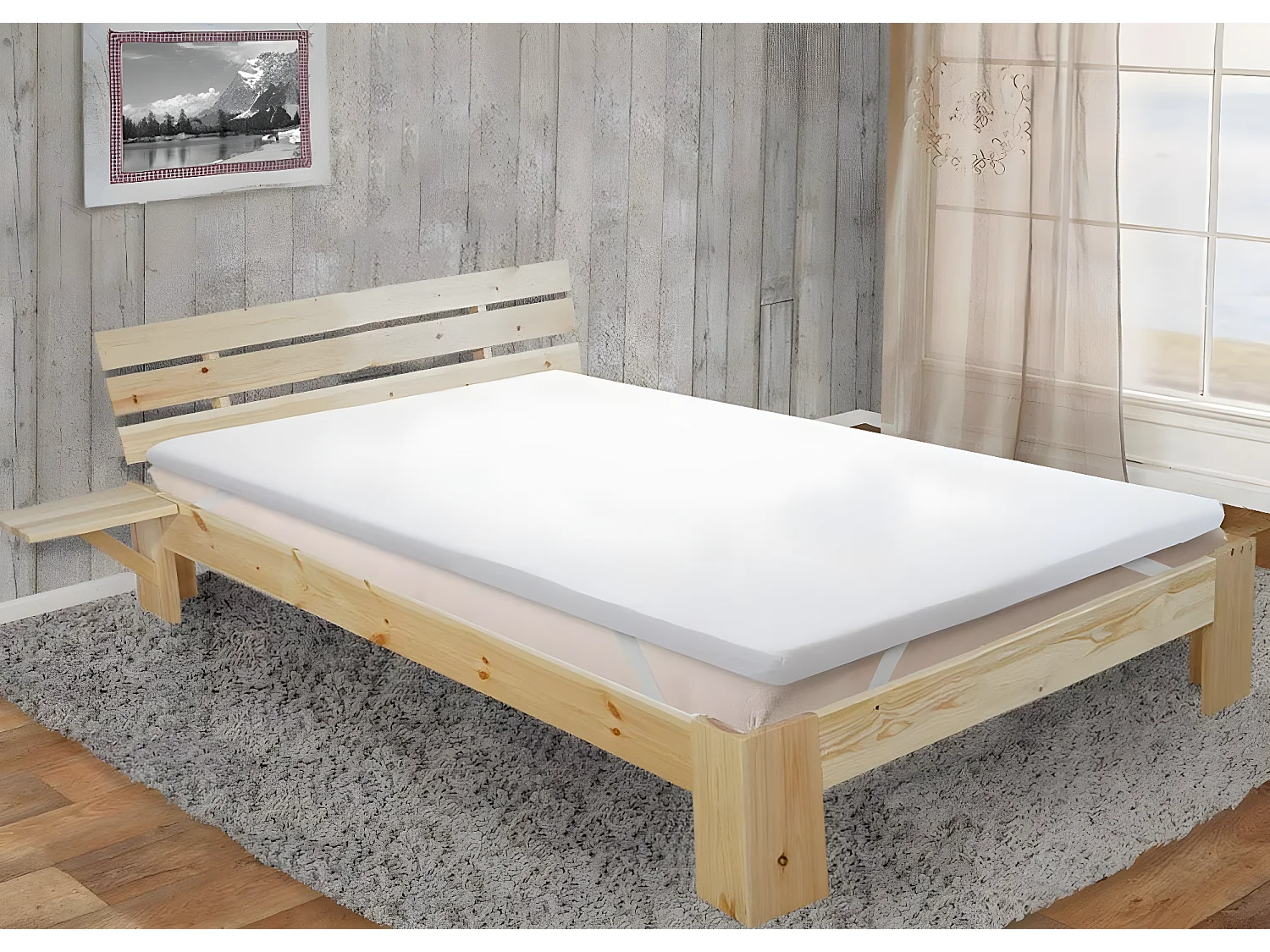 Koudschuim matrasbeschermer MCW-E63,  90x200cm