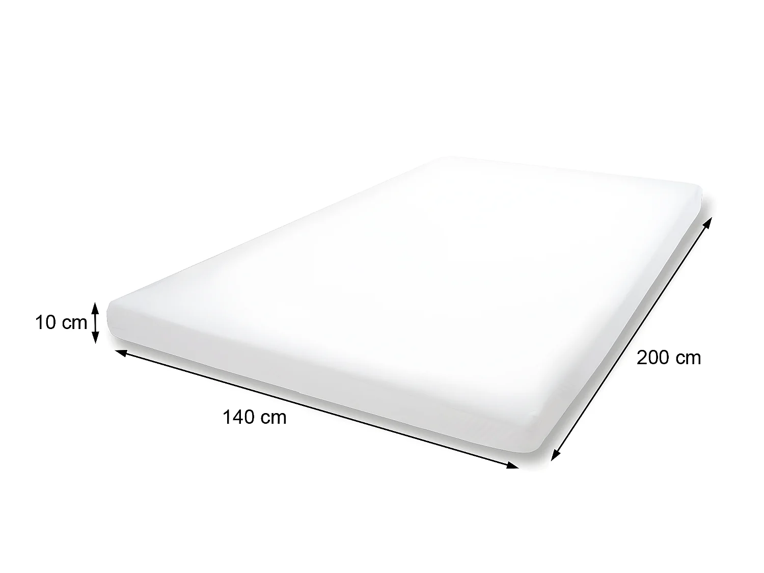 Koudschuimmatras topper MCW-E6,  140x200cm