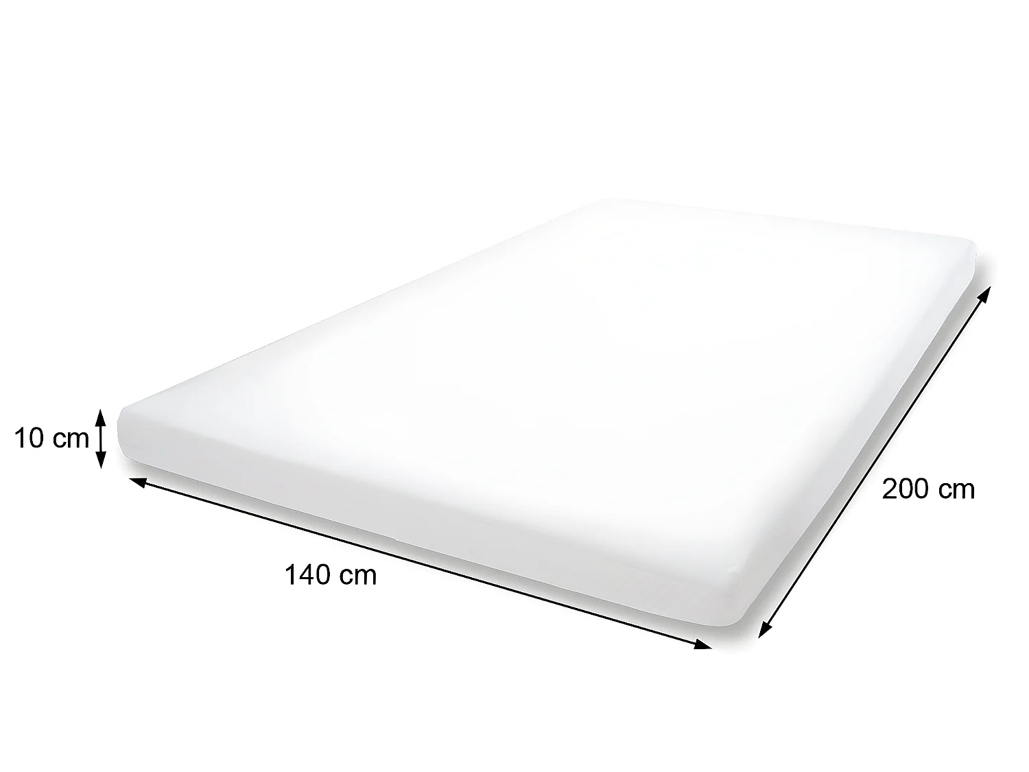 Koudschuimmatras topper MCW-E6,  140x200cm