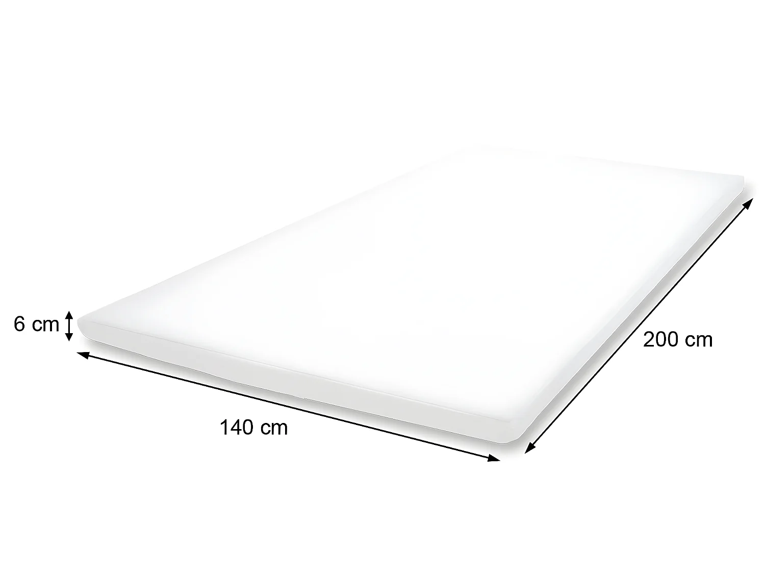 Capa de colchão de espuma fria MCW-E63,  140x200cm