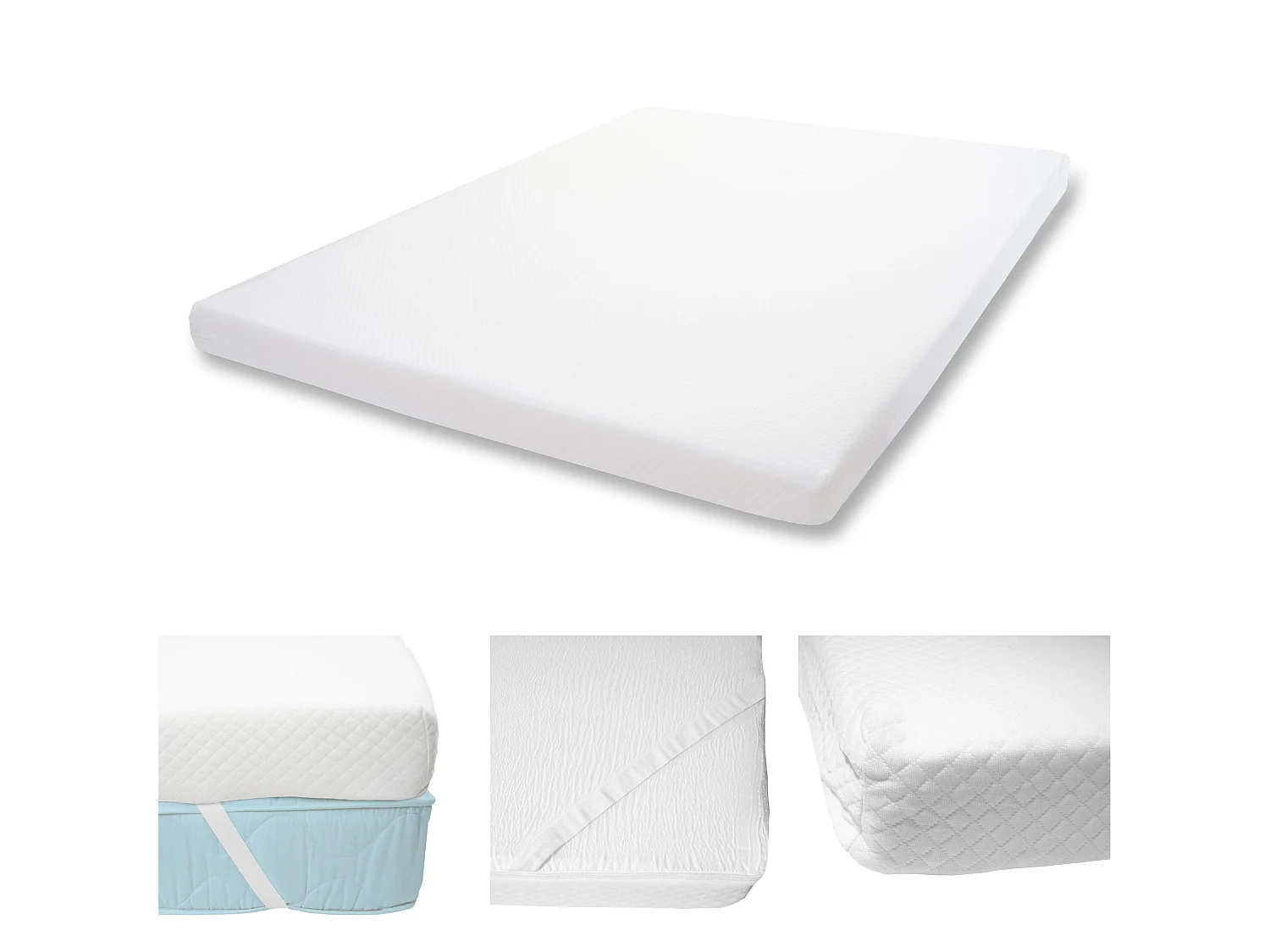 Surmatelas en mousse froide de 10 cm MCW-E6,  180x200cm