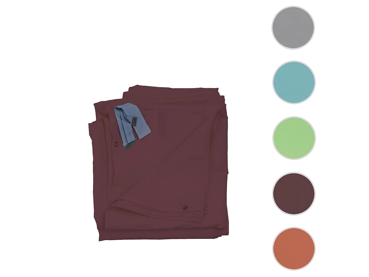 Pérgola de pared lateral Calpe III (juego de 4),  rojo-marrón