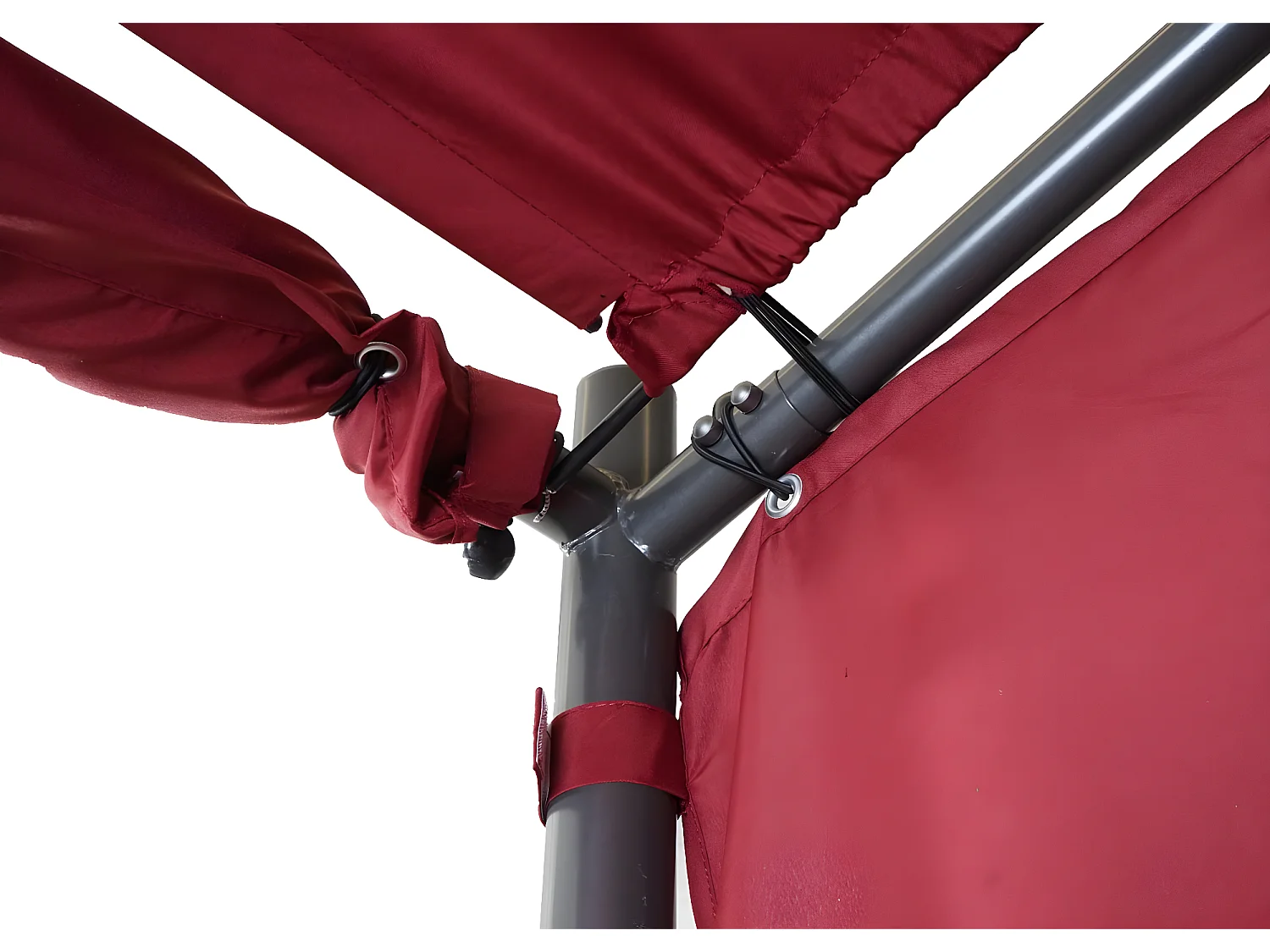 Seitenwand Pergola MCW-A22 4er-Set, Bordeaux