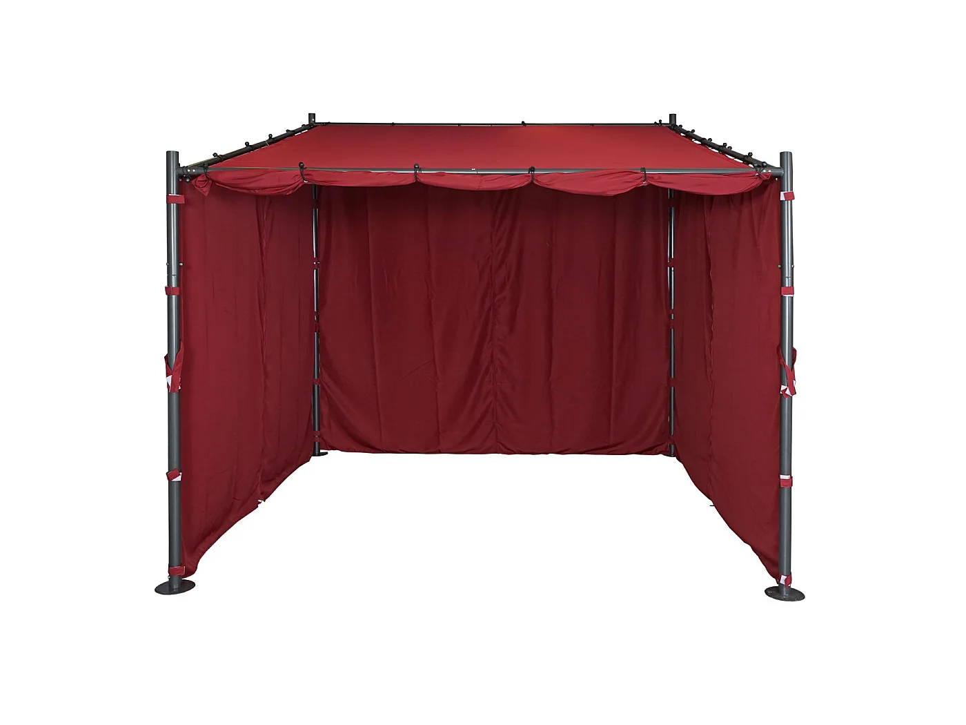 Zijwand pergola MCW-A22 set van 4,  bordeaux