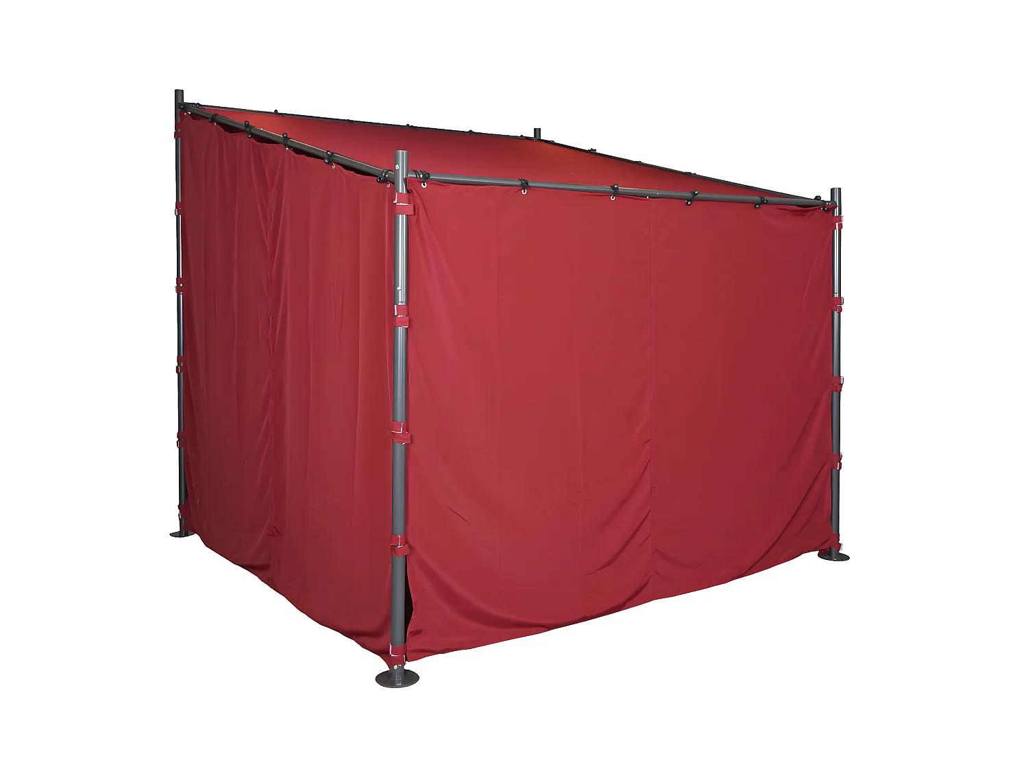 Zijwand pergola MCW-A22 set van 4,  bordeaux