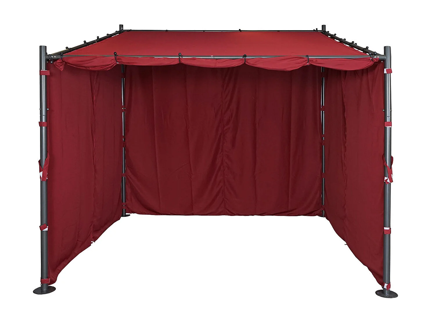 Zijwand pergola MCW-A22 set van 4,  bordeaux