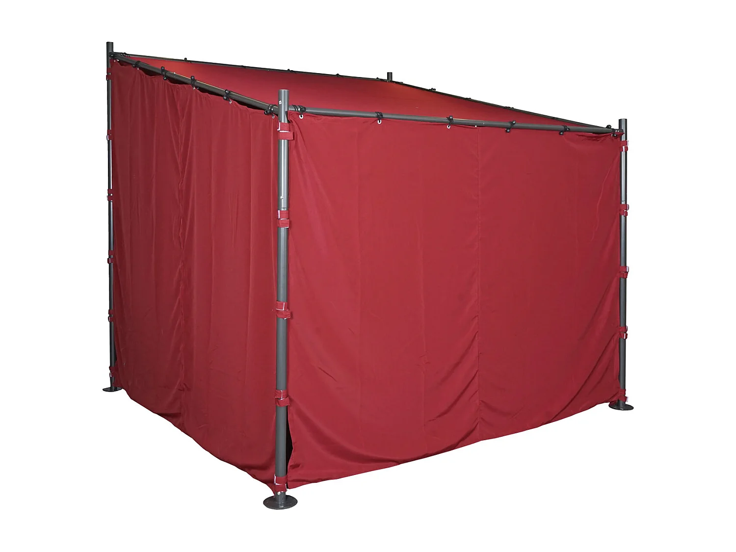 Zijwand pergola MCW-A22 set van 4,  bordeaux