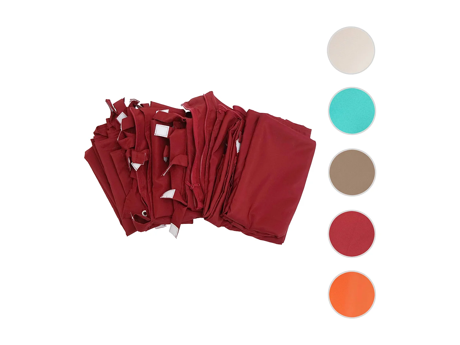 Zijwand pergola MCW-A22 set van 4,  bordeaux