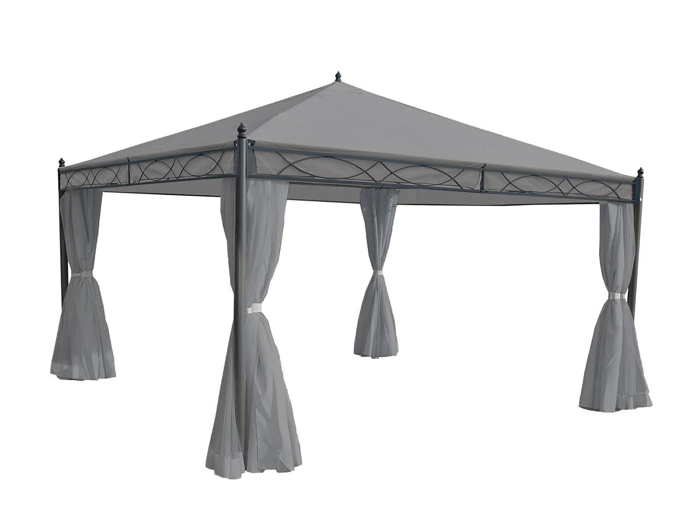 Seitenwand Pergola Calpe III (4-teilig), Hellgrau