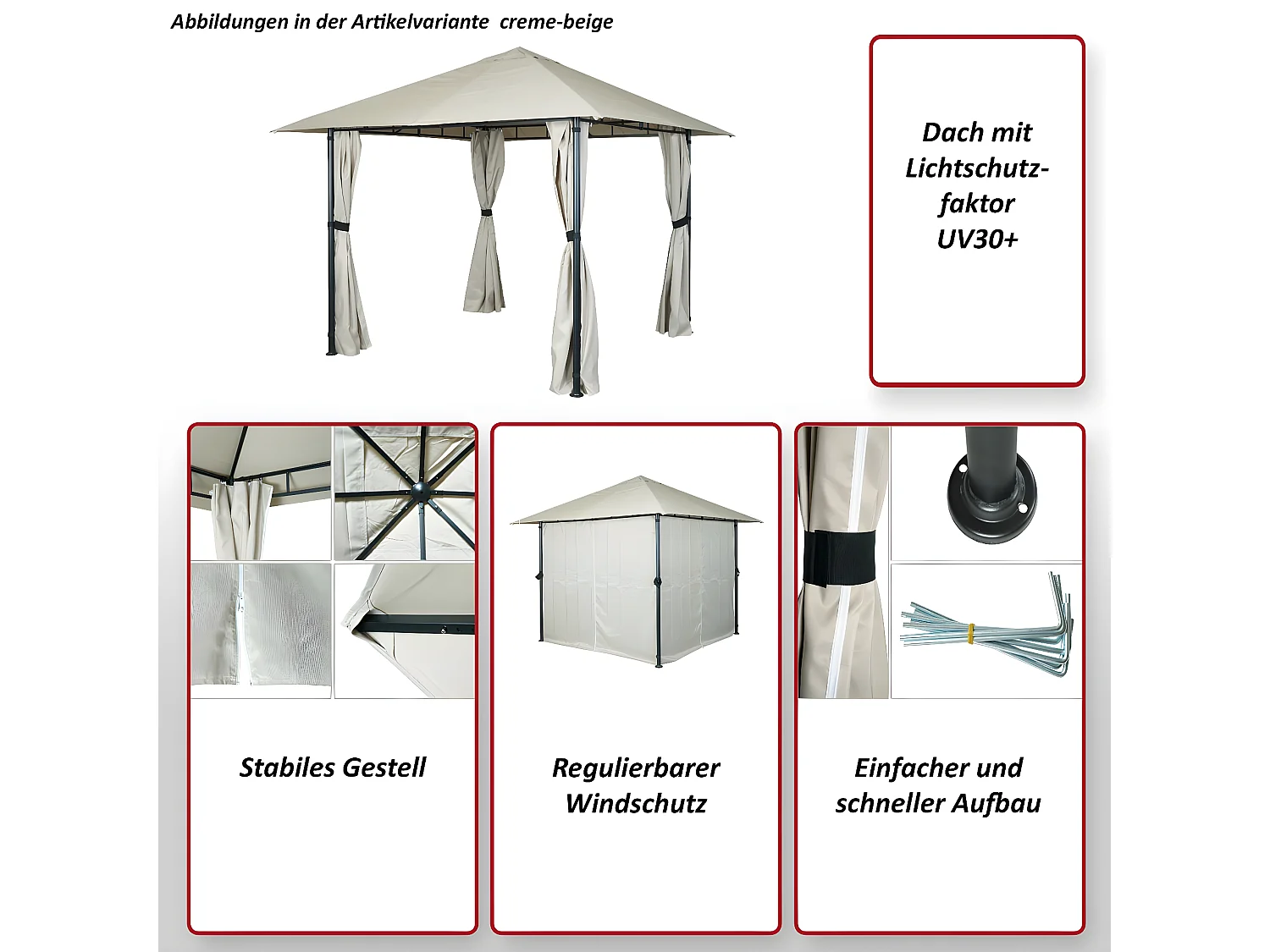 Pergola MCW-J63,  antraciet