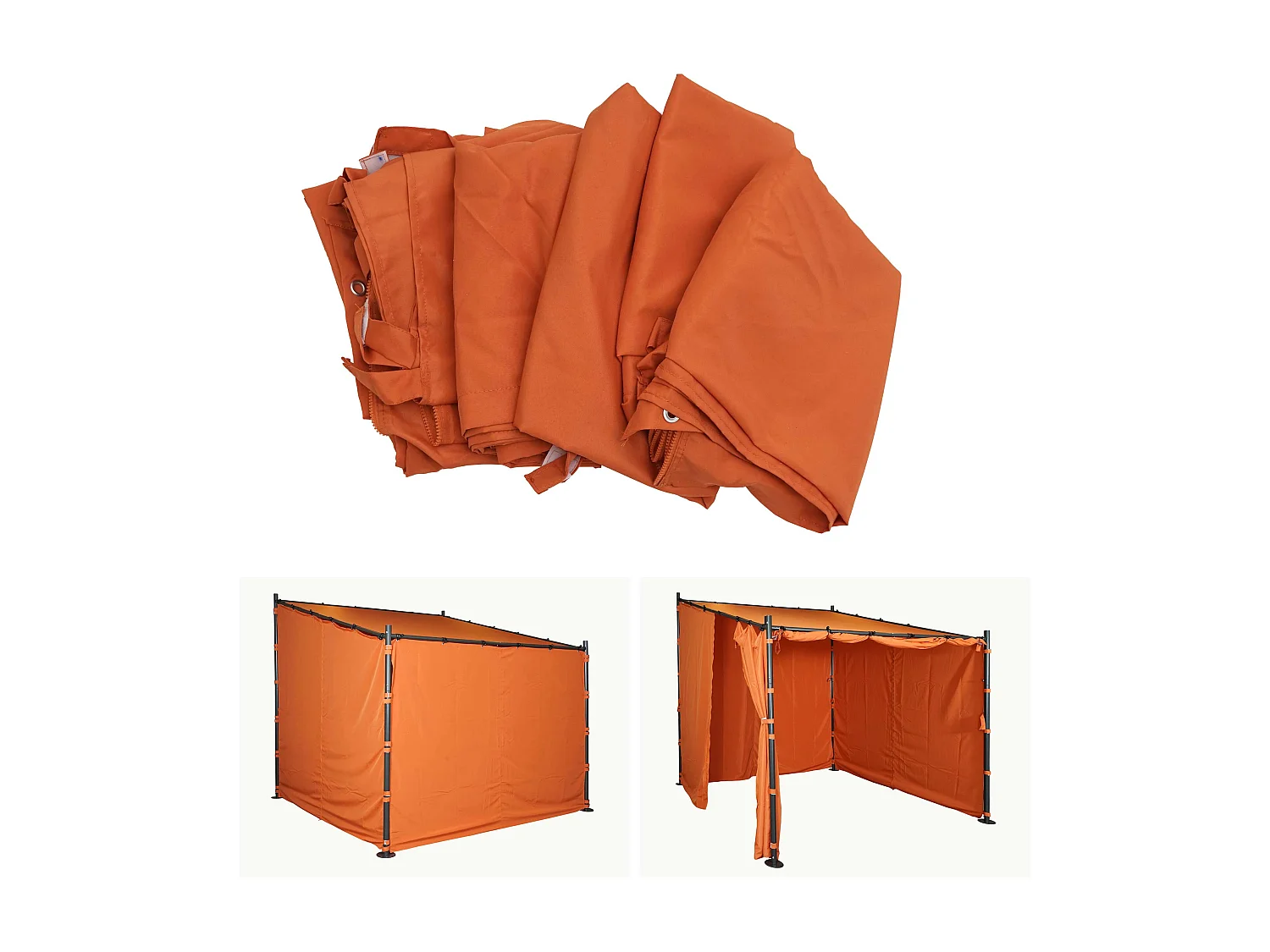 Paroi latérale Pergola MCW-A22, set de 4 pièces,  terre-cuite