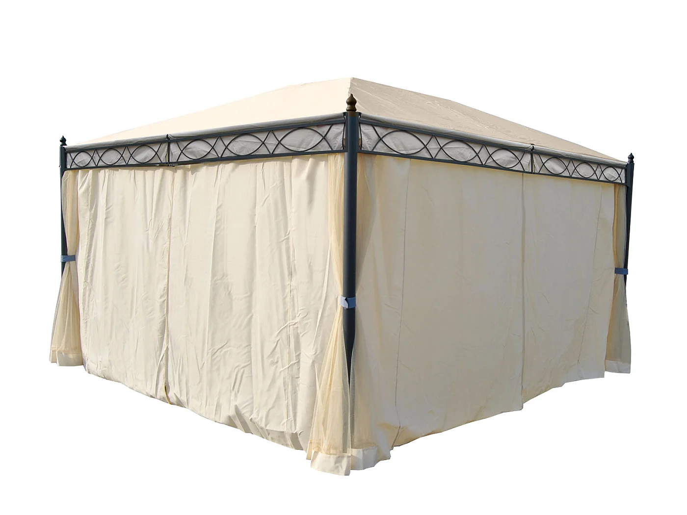 Paroi latérale Pergola Calpe 4x3m (set de 4),  crème