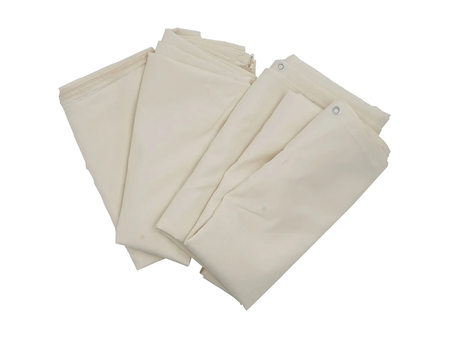 Paroi latérale Pergola Calpe 4x3m (set de 4),  crème