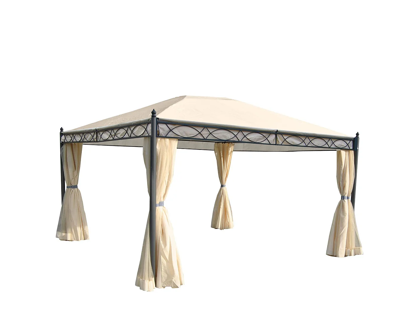 Sidevæg til Pergola Calpe II (sæt med 4 stk.),  cremefarvet