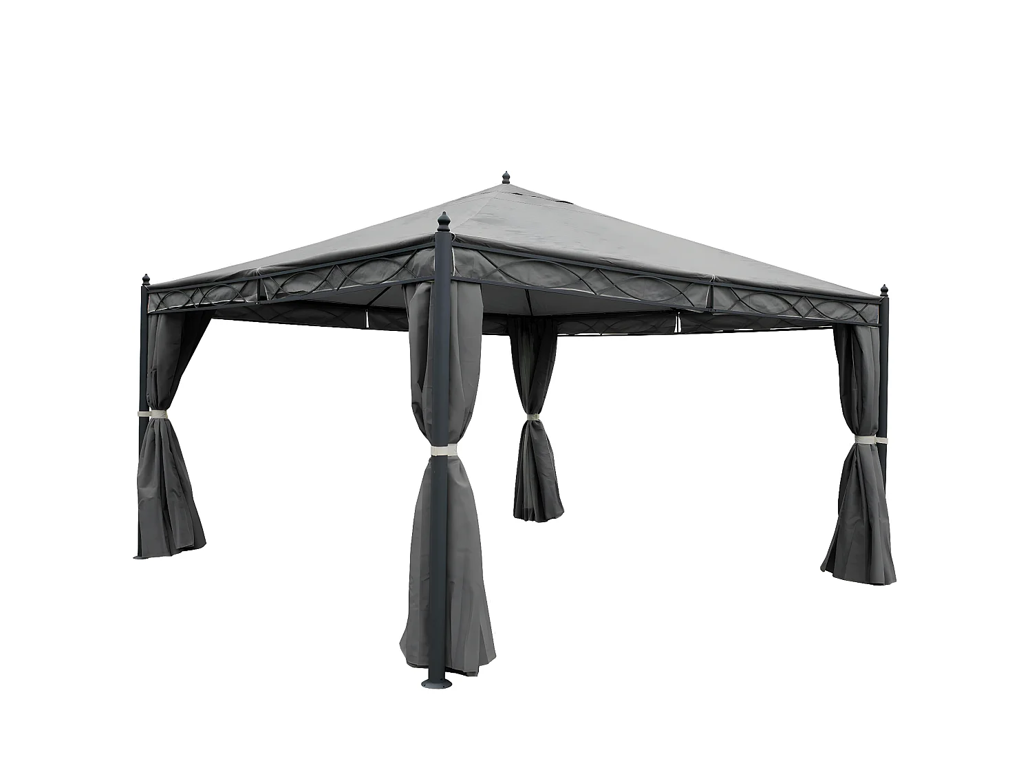 Paroi latérale pour pergola Calpe 4x4m,  gris