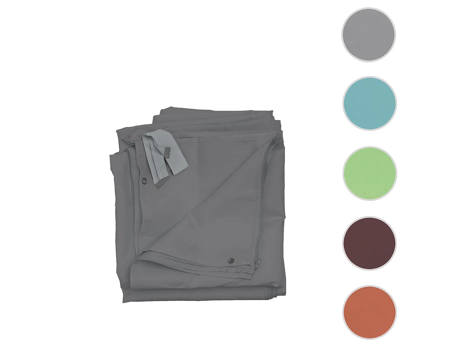 Paroi latérale pour pergola Calpe 4x4m,  gris