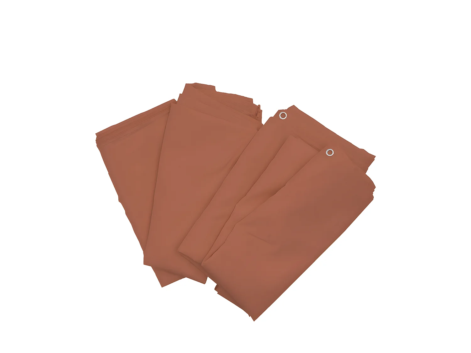 Set 4x tende per gazebo pergola baldacchino Cadice 4x4m poliestere arancione