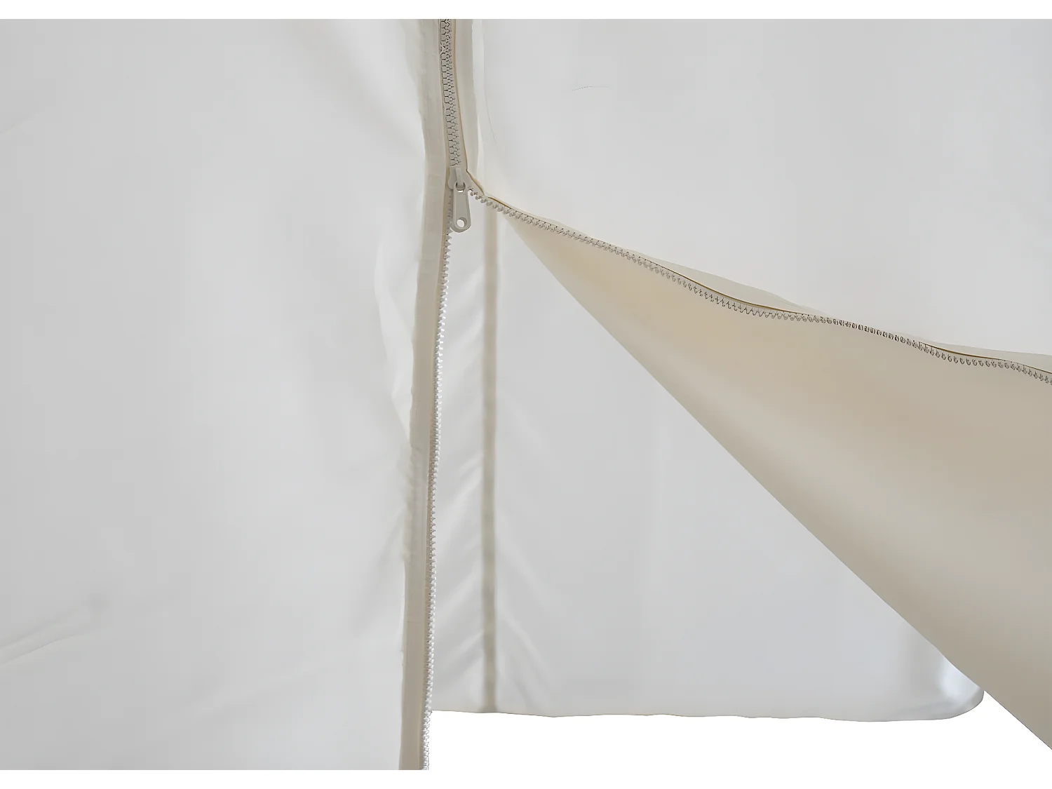 Set 4x tende per gazebo pergola a parete MCW-A22 3x3m poliestere avorio