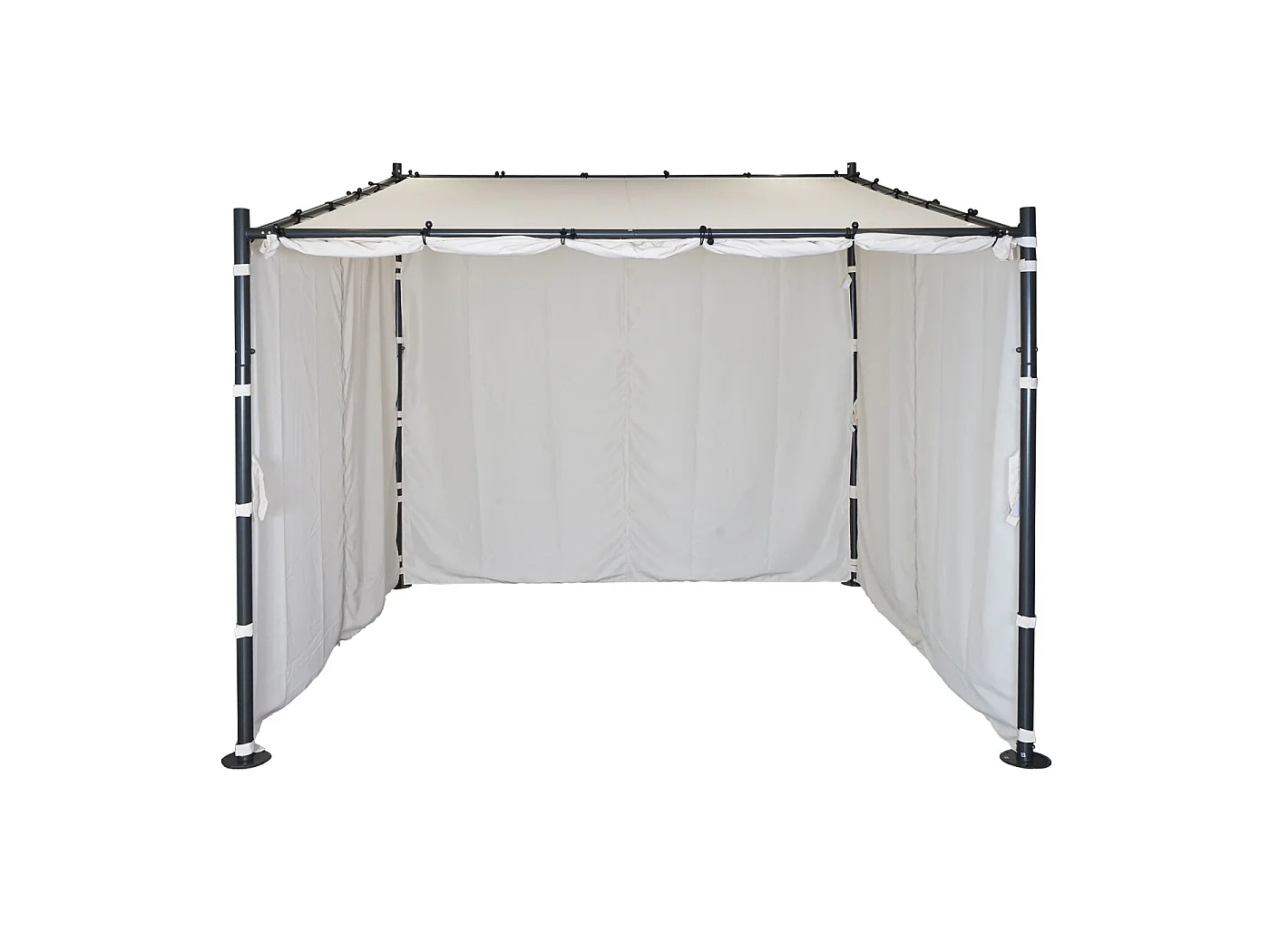Pergola ściany bocznej MCW-A22 zestaw 4 szt.,  kremowy