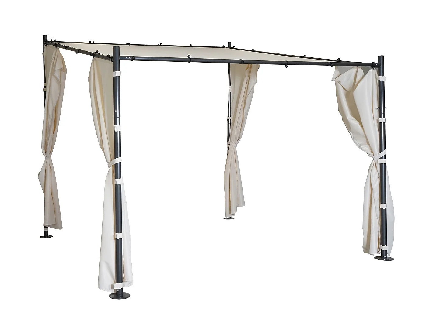 Pergola ściany bocznej MCW-A22 zestaw 4 szt.,  kremowy