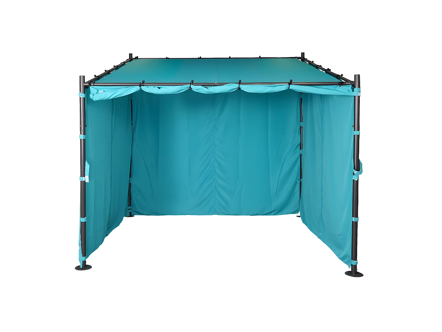 Paroi latérale Pergola MCW-A22, set de 4 pièces,  turquoise