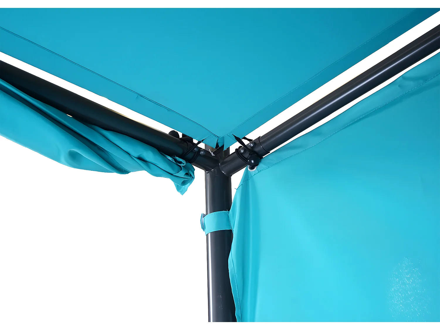 Paroi latérale Pergola MCW-A22, set de 4 pièces,  turquoise