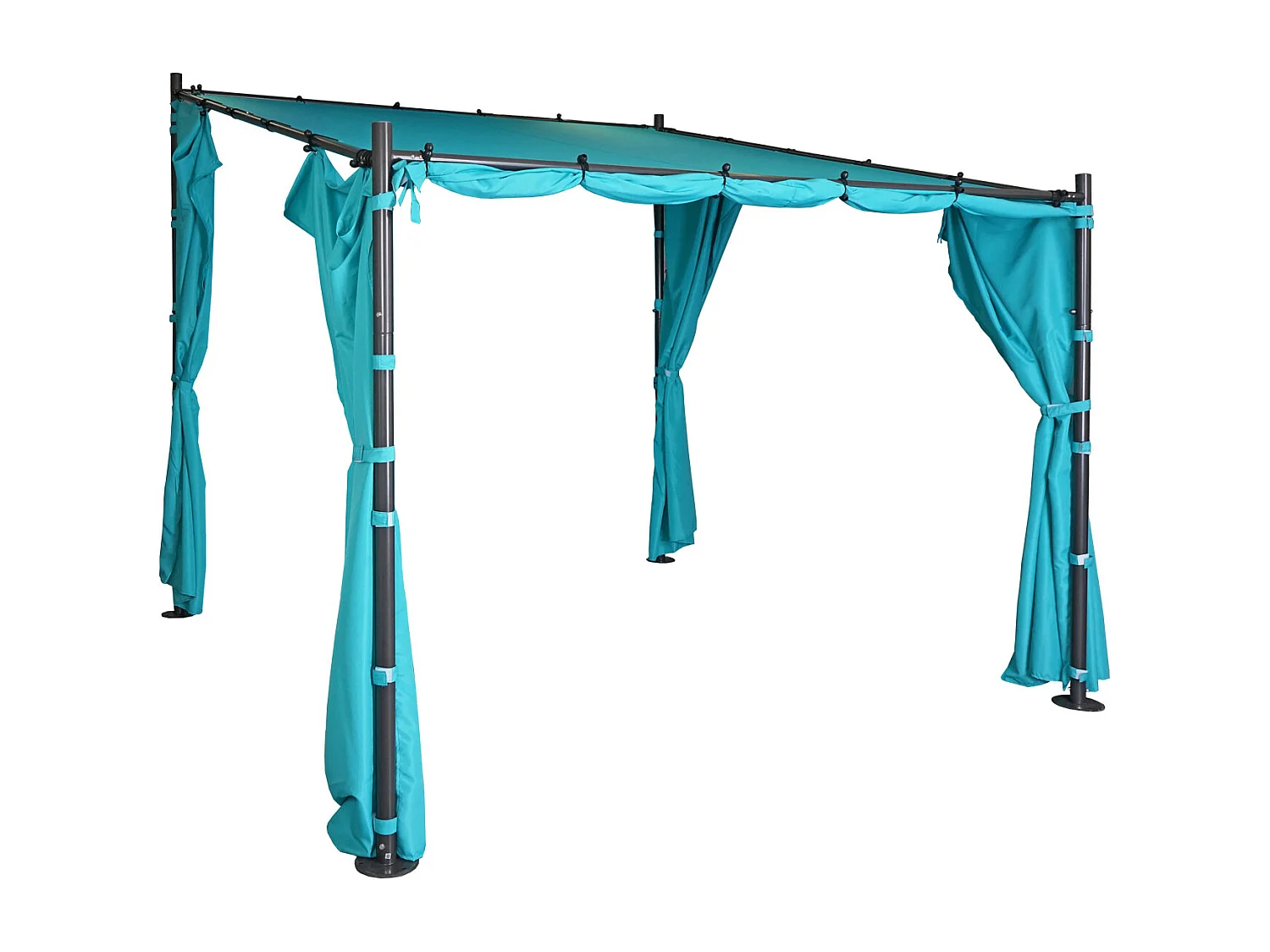 Paroi latérale Pergola MCW-A22, set de 4 pièces,  turquoise