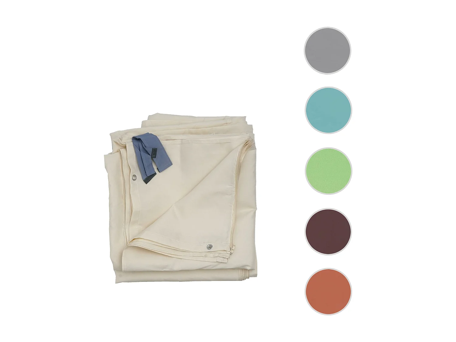 Pérgola de pared lateral Calpe III (juego de 4),  crema