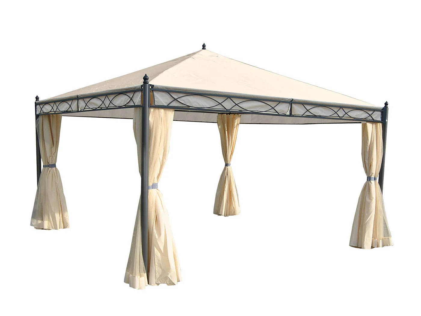 Paroi latérale pour pergola Calpe 4x4m,  crème