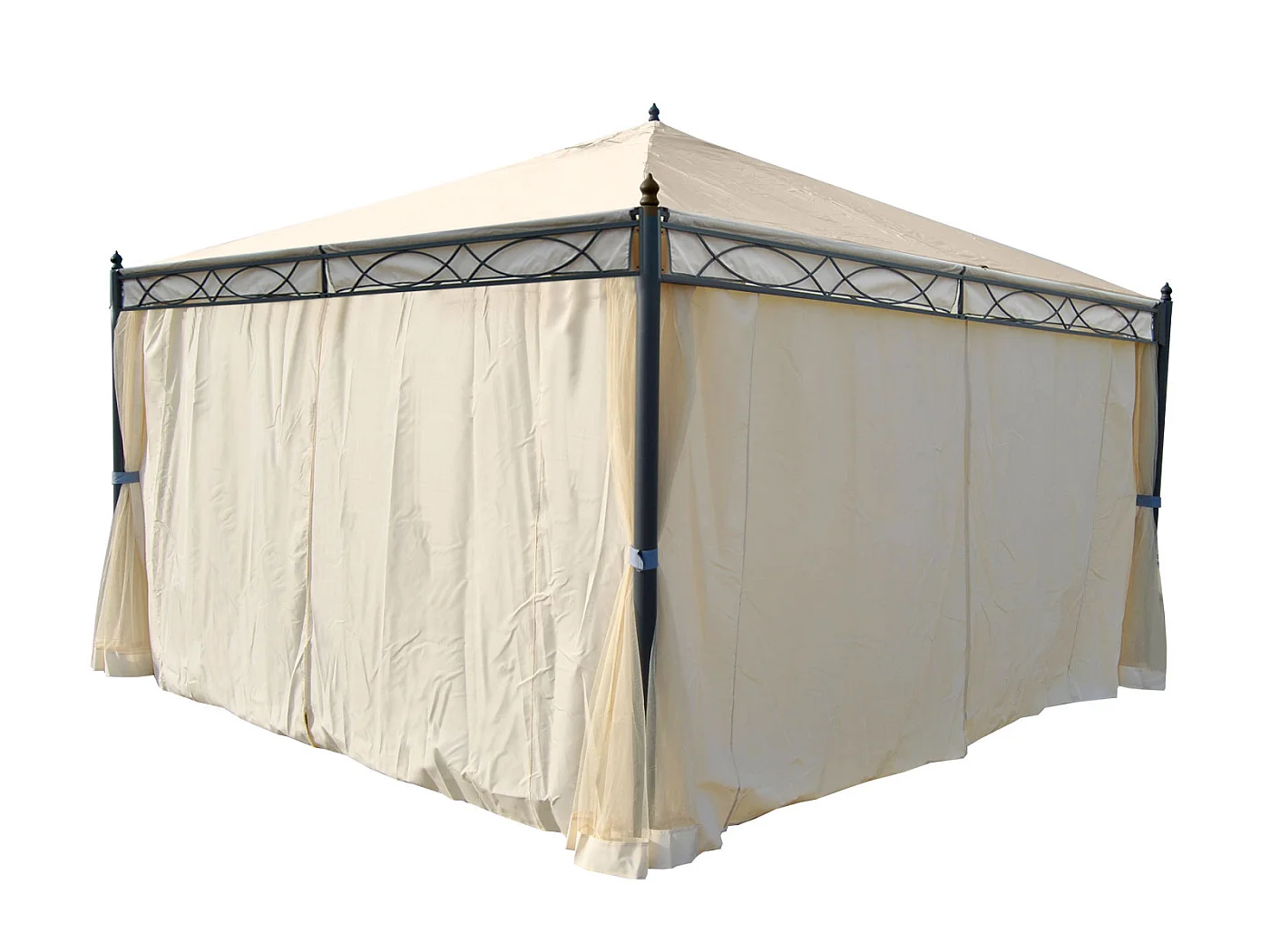 Paroi latérale pour pergola Calpe 4x4m,  crème