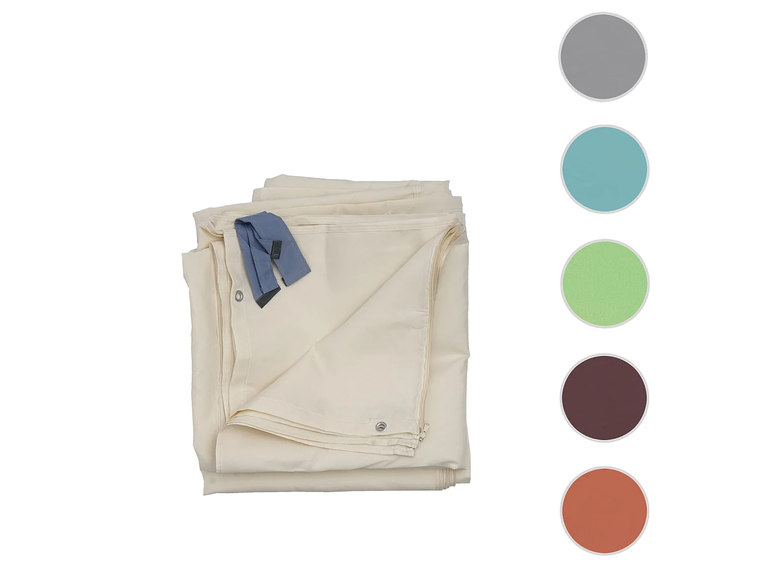 Paroi latérale pour pergola Calpe 4x4m,  crème