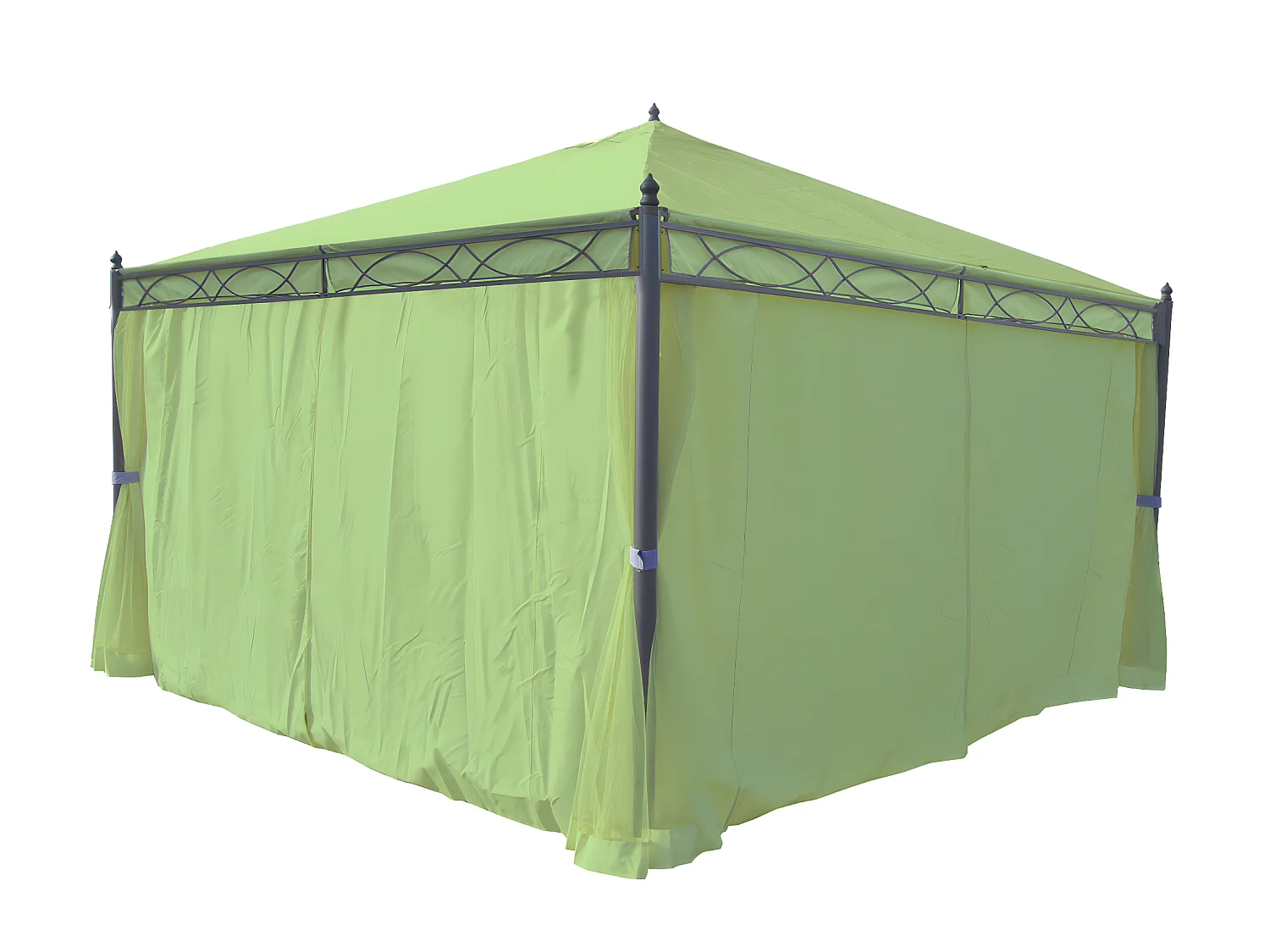 Paroi latérale pour pergola Calpe 4x4m,  vert