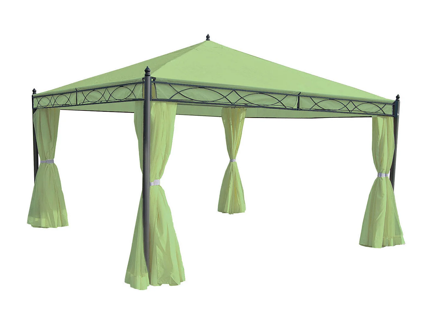 Paroi latérale pour pergola Calpe 4x4m,  vert