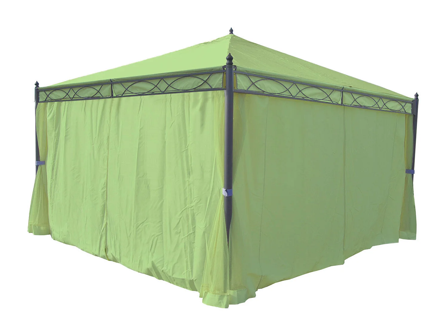 Paroi latérale pour pergola Calpe 4x4m,  vert