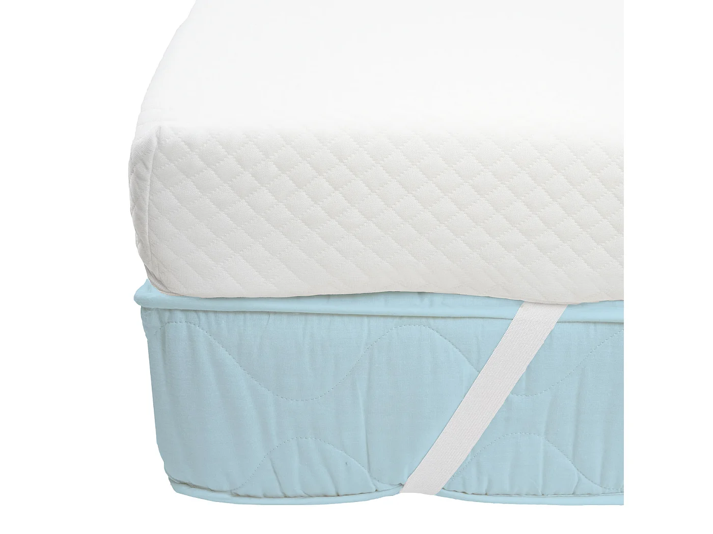 Surmatelas en mousse à mémoire de forme 10 cm MCW-E63,  90x200cm mousse visco