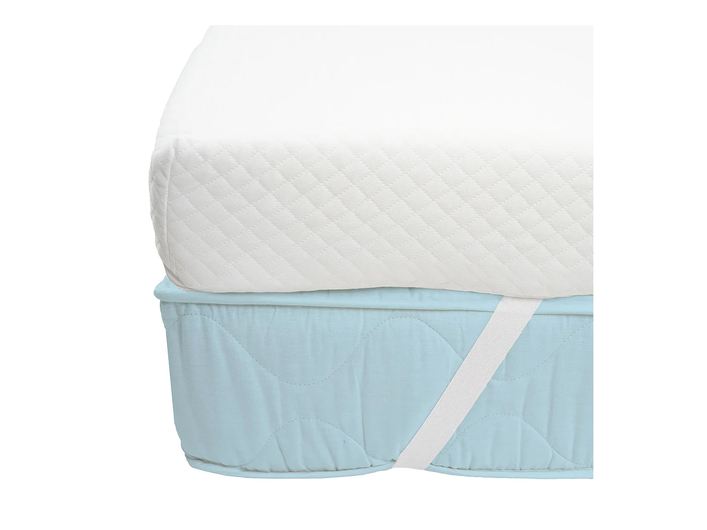 Memoryfoam-Matratzentopper MCW-E63, 90x200cm Viscoschaum