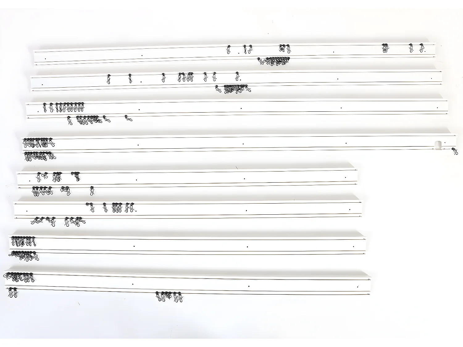 Panel lateral para pérgola MCW-J32,  4x3m blanco