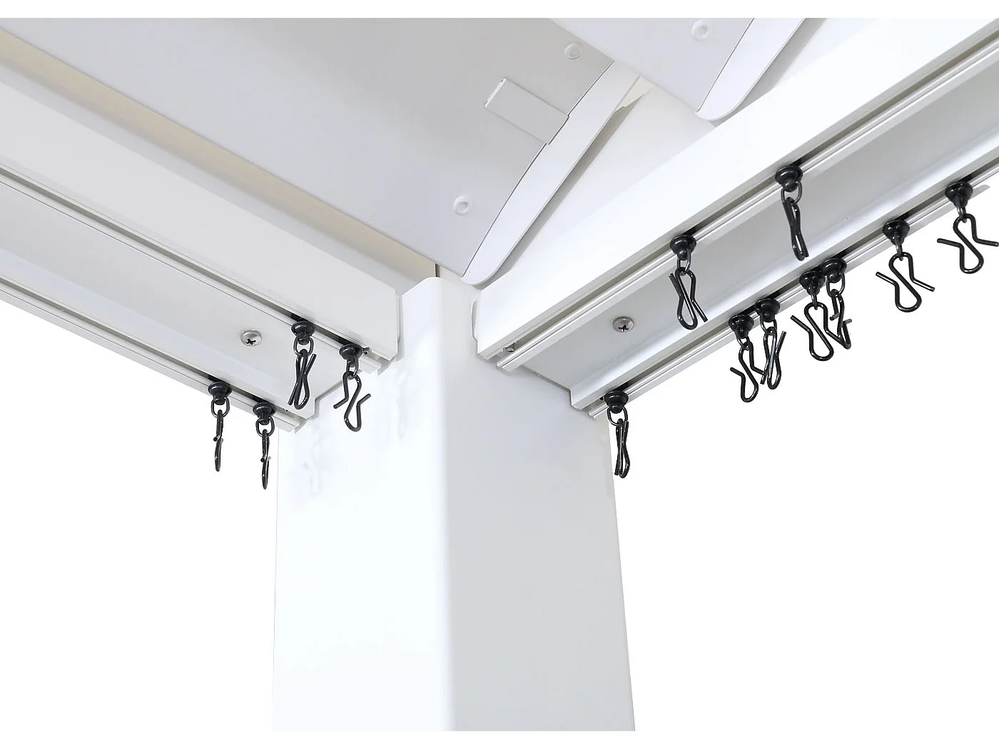 Paroi latérale pour pergola MCW-J32,  4x3m blanc
