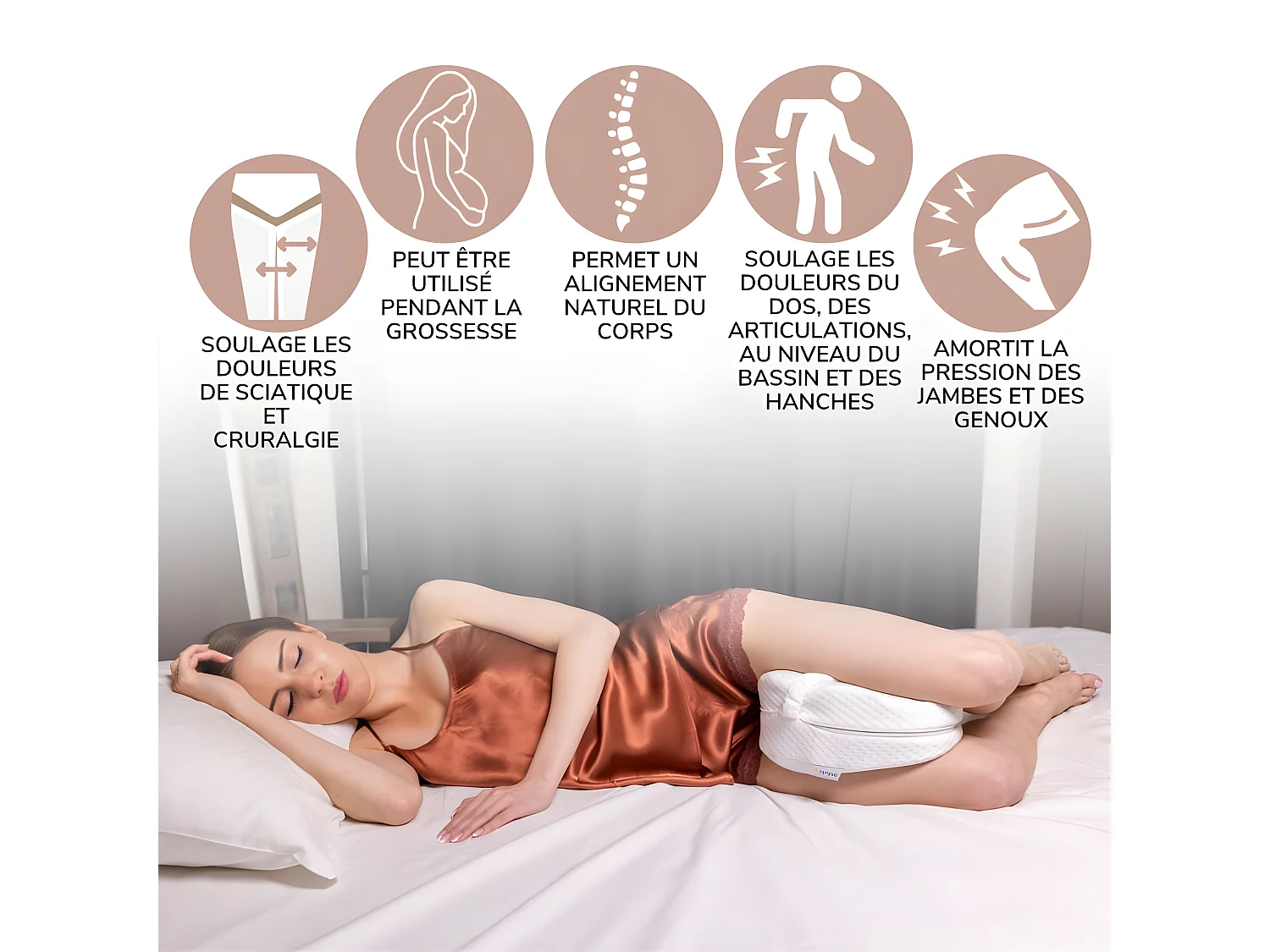 Cuscino per le Ginocchia a Forma di Cuore - 26x25x16 - INPHYSIO