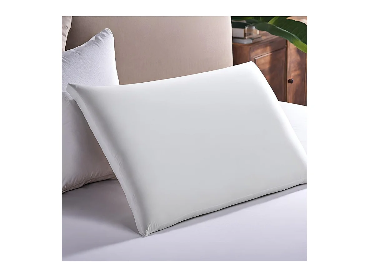 Almohada EXTRA PLANA para Personas que Duermen Boca Abajo S y Funda de Satén Extra – 50x30x5,5 - INPHYSIO