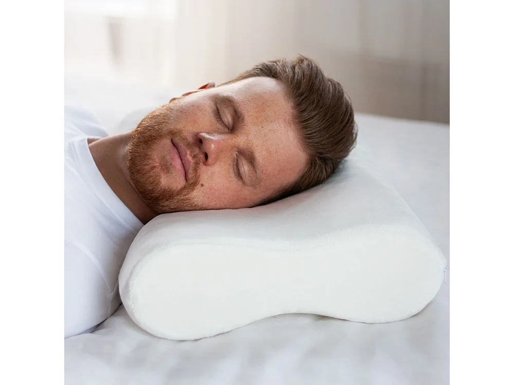 Cuscino Anti Russamento con Federa in Raso Extra - 57x36x11 - INPHYSIO